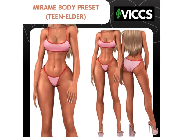 Mix VICCS_MIRAME BODY PRESET - The Sims 4 Custom Content