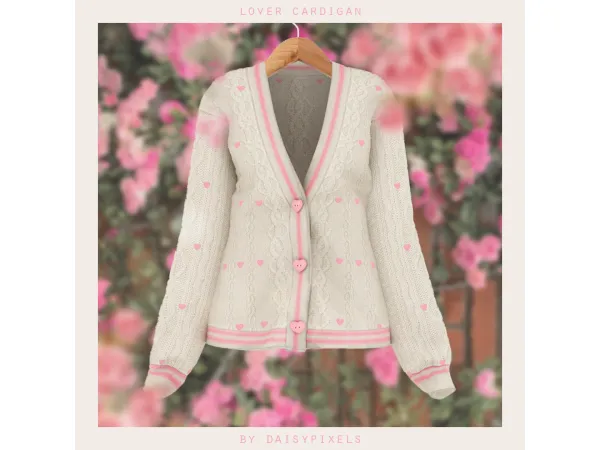 Maxis Match Lover Cardigan by daisypixels - The Sims 4 Custom Content