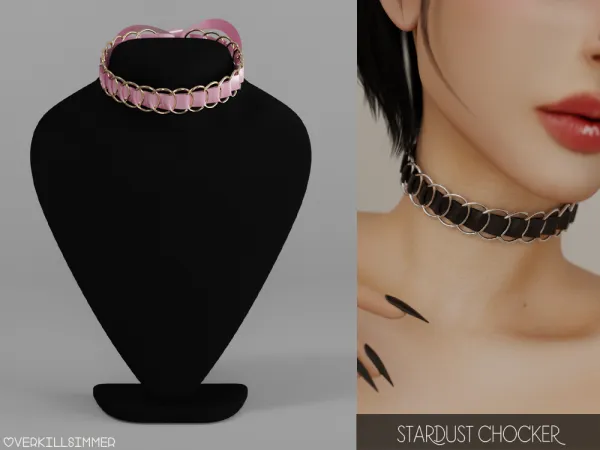 Alpha Stardust chocker - The Sims 4 Custom Content