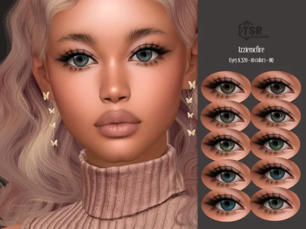 Mix IMF Eyes N320 by IzzieMcFire - The Sims 4 Custom Content