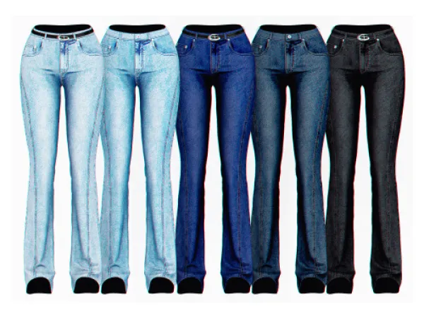 Minju Denim Pants by Plbsims - The Sims 3 Custom Content