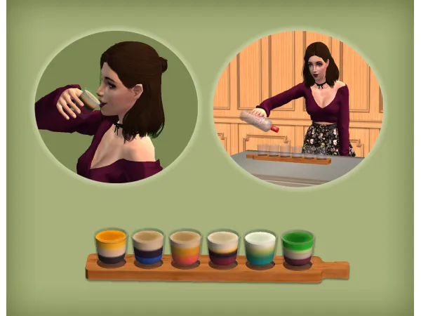 Shot Glass Holder Functional by jacky93sims - The Sims 2 Custom Content
