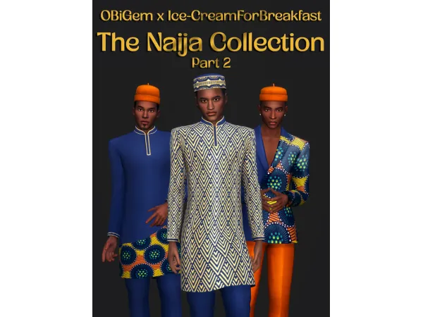 Maxis Match The Naija Collection Part 2 OBiGem x Ice CreamForBreakfast - The Sims 4 Custom Content