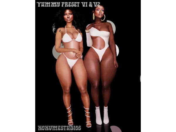 Mix Yummy Body V1 V2 by nonvmestudios - The Sims 4 Custom Content