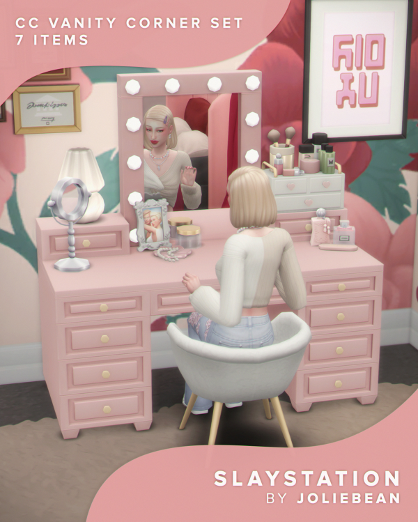 Maxis Match Slaystation Set by simsfinds - The Sims 4 Custom Content