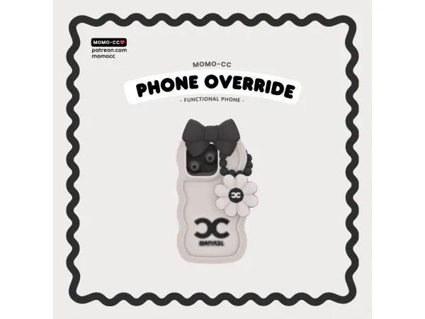 Maxis Match MOMO CUTIE PHONE OVERRIDE - The Sims 4 Custom Content