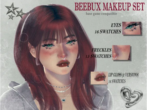 Mix MAKEUP SET by Beebux - The Sims 4 Custom Content