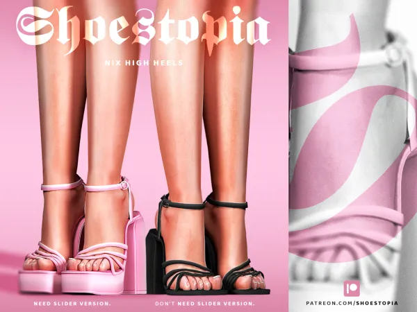 Alpha Shoestopia NIX High Heels - The Sims 4 Custom Content