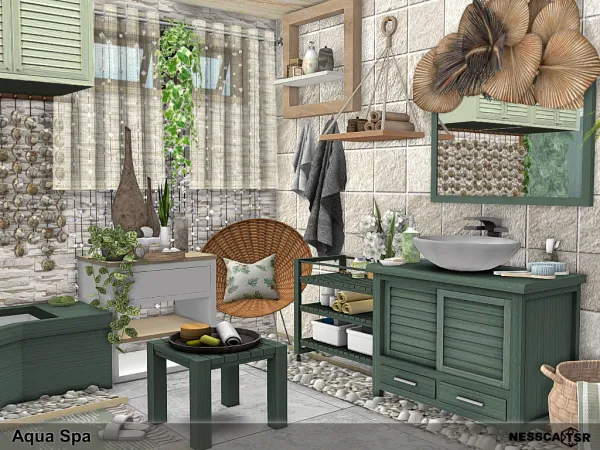 Mix Aqua Spa - The Sims 4 Custom Content