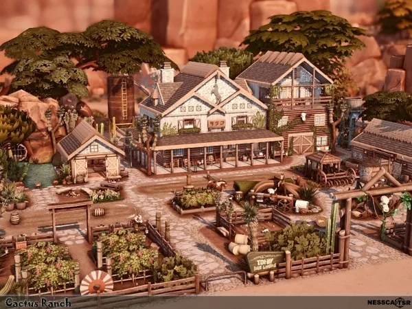 Maxis Match Cactus Ranch - The Sims 4 Custom Content