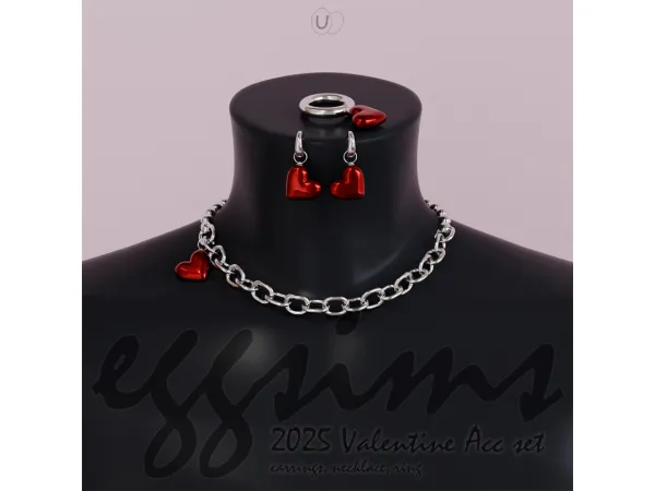 Alpha [EGGSIMS] 2025 Valentine Acc set - The Sims 4 Custom Content