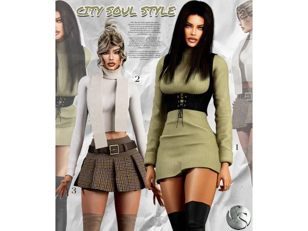 Alpha CAMUFLAJE City Soul Style Collection - The Sims 4 Custom Content