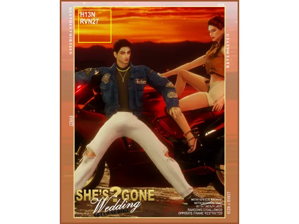 Alpha Biker Bomber Jacket Undershirt by rvn2seven - The Sims 4 Custom Content