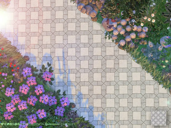 Mix Geometrico Terrain Paint 3 by caroll912 - The Sims 4 Custom Content