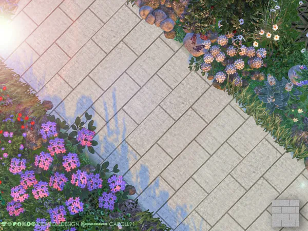 Mix geometrico terrain paint 2 by caroll912 - The Sims 4 Custom Content