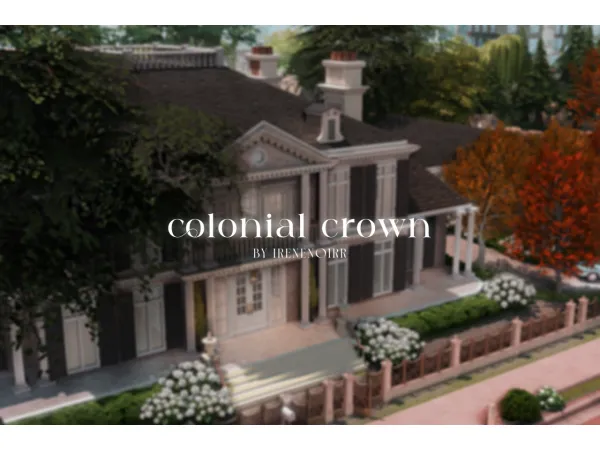 Alpha Colonial Crown build by IreneNoir - The Sims 4 Custom Content