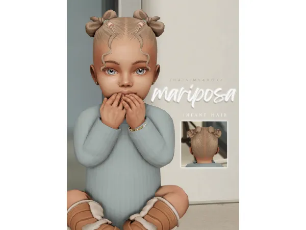 Maxis Match mariposa infant hairstyle by thatsims4hore - The Sims 4 Custom Content