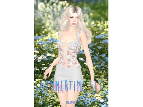 Mix Summertime set by plazasims - The Sims 4 Custom Content
