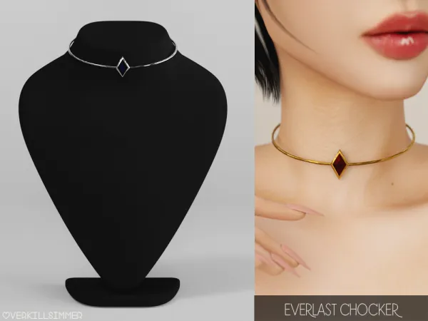 Alpha Everlast chocker - The Sims 4 Custom Content