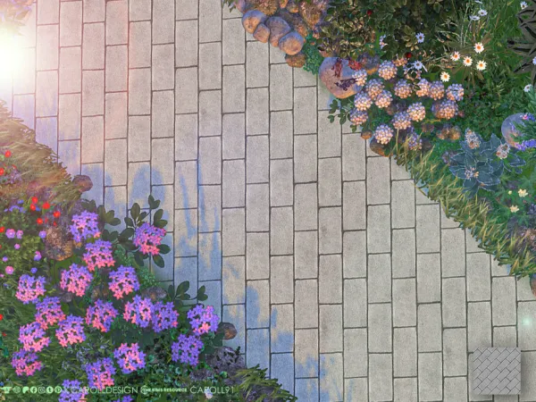 Mix geometrico terrain paint 4 by caroll912 - The Sims 4 Custom Content