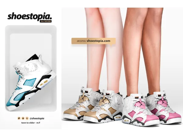 Alpha Shoestopia Air Jordan Sneakers - The Sims 4 Custom Content