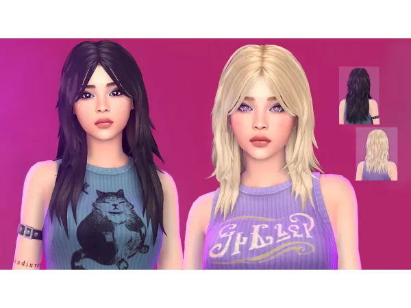 Maxis Match JULIE HAIRSTYLE by The Kunstwollen - The Sims 4 Custom Content