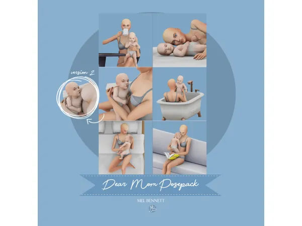 Mix Dear Mom Posepack - The Sims 4 Custom Content