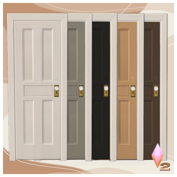 OldAmerica Door_by Lolita by simsfinds - The Sims 2 Custom Content