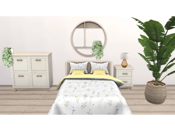 Mix COZY COLORS BEDROOM by Lapanemona - The Sims 4 Custom Content