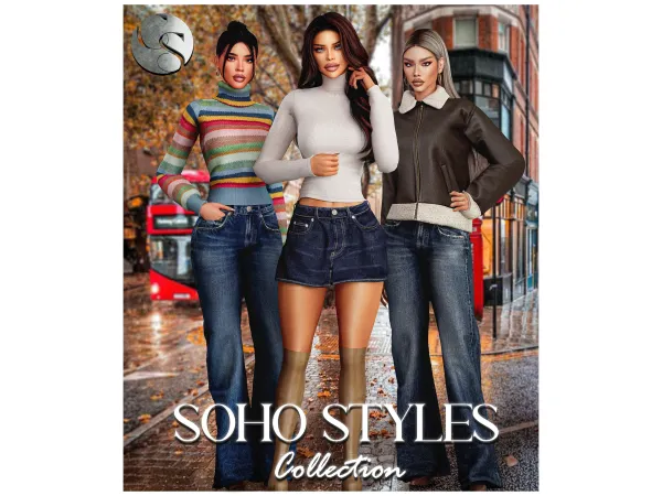 Alpha CAMUFLAJE Soho Syles Collection - The Sims 4 Custom Content