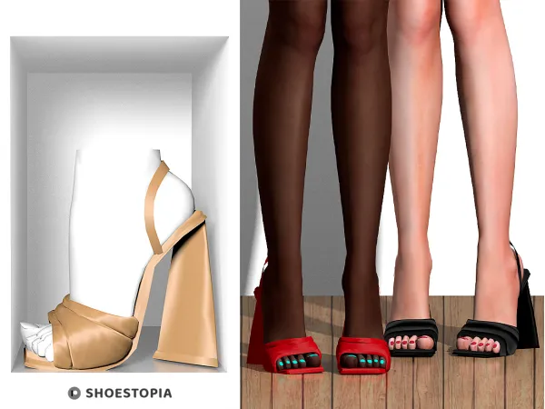 Alpha Shoestopia Glow High Heels - The Sims 4 Custom Content