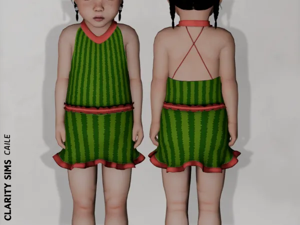 Alpha Caile Dress Toddler - The Sims 4 Custom Content