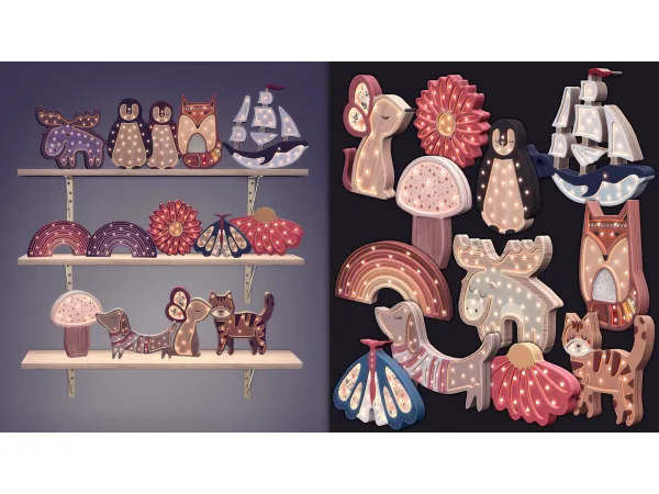 Mix Lampsy by ArwenKaboom - The Sims 4 Custom Content