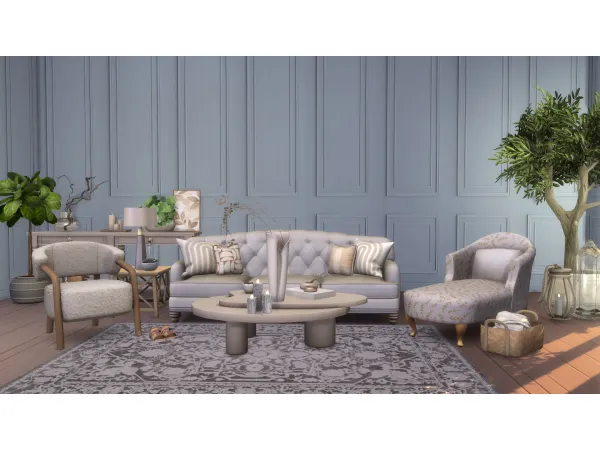 Alpha BARNSBURY WALL PANELS by Tilly Tiger - The Sims 4 Custom Content