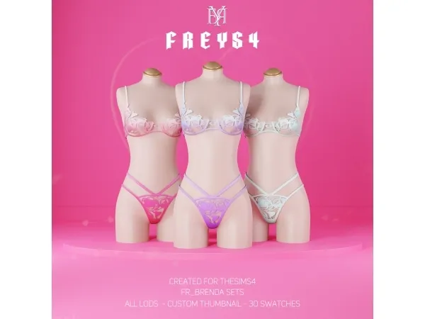 Alpha FR_Brenda Sets - The Sims 4 Custom Content