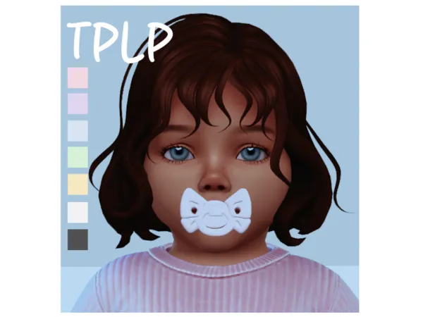 Maxis Match TPLP Bow Pacifier - The Sims 4 Custom Content