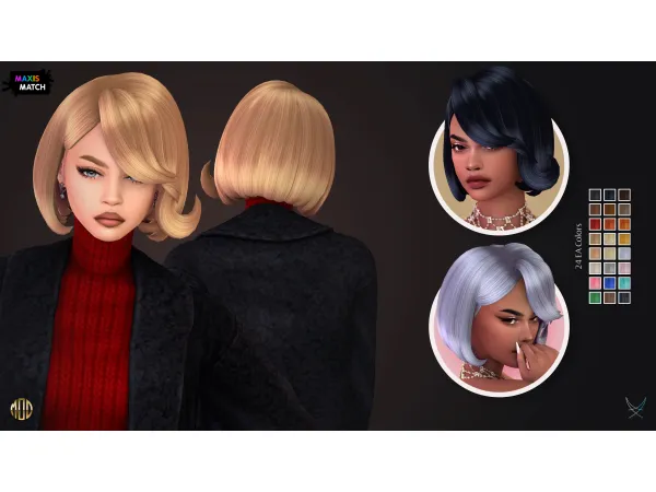 Maxis Match Betty Hairstyle - The Sims 4 Custom Content