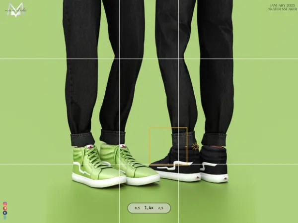 Alpha Skater Sneakers (Male) by mermalade - The Sims 4 Custom Content