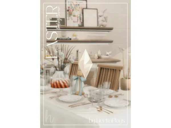 Mix [HerttaPlays] Easter Lunch Loading Screen - The Sims 4 Custom Content