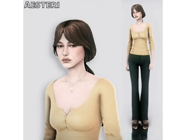 Maxis Match Jane Mealz by aesteri - The Sims 4 Custom Content