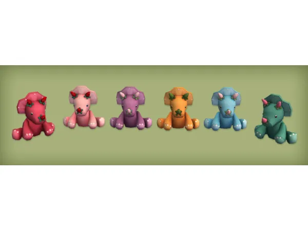 Strawberry Dino Deco for by jacky93sims - The Sims 2 Custom Content