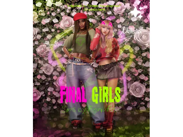 Mix Final Girls Especial Sims by fenixfoxsims - The Sims 4 Custom Content