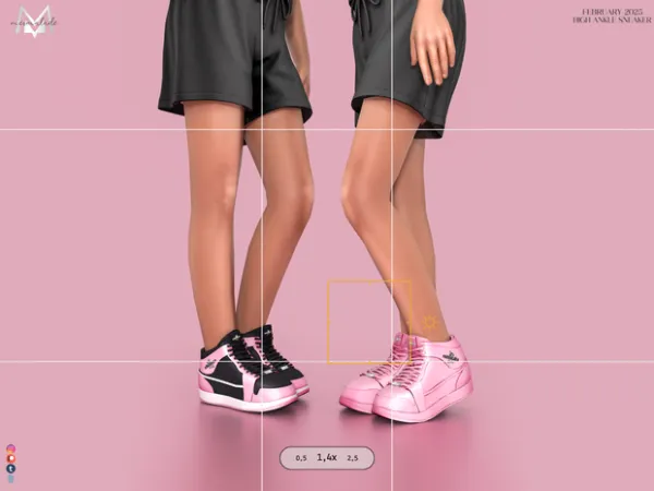 Alpha MERMALADE High Ankle Sneaker (Child) - The Sims 4 Custom Content