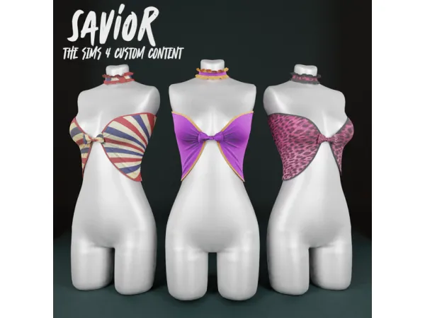 Alpha Zana Top by SaviorOfficial626 - The Sims 4 Custom Content