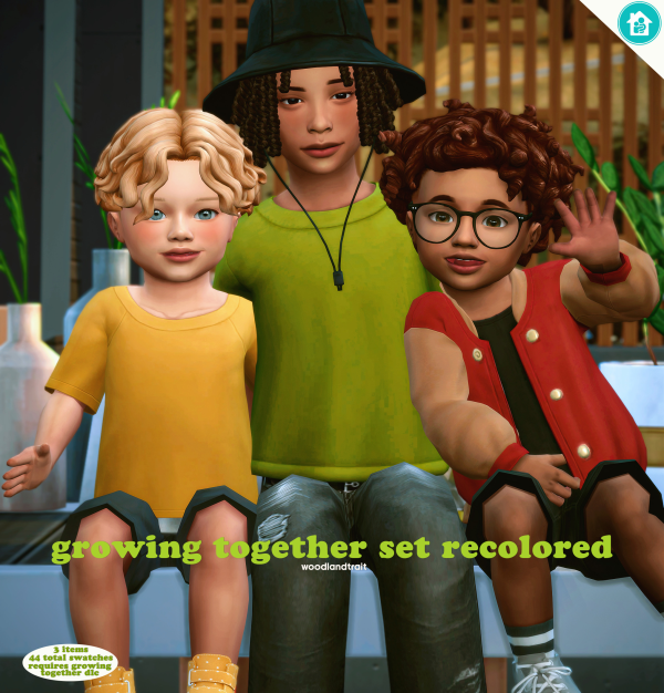 Maxis Match Growing Together Solid Recolors by simsfinds - The Sims 4 Custom Content