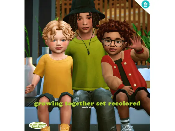 Maxis Match Growing Together Solid Recolors by woodlandtrait - The Sims 4 Custom Content
