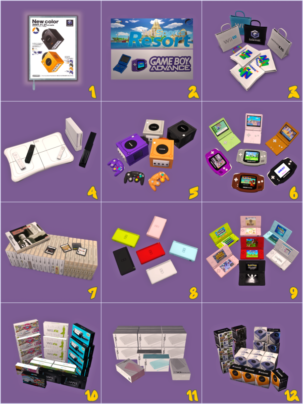 THE NINTENDO STORE SET by simsfinds - The Sims 2 Custom Content