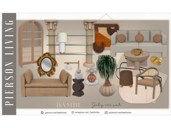 Alpha pierson living - The Sims 4 Custom Content