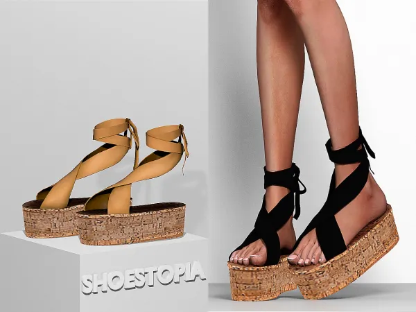 Alpha Shoestopia Memories Sandals - The Sims 4 Custom Content