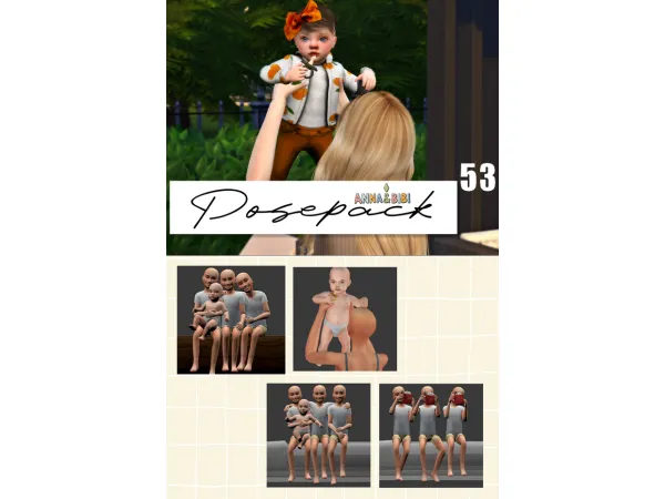 Mix Posepack_053 [AnnaBibi] - The Sims 4 Custom Content